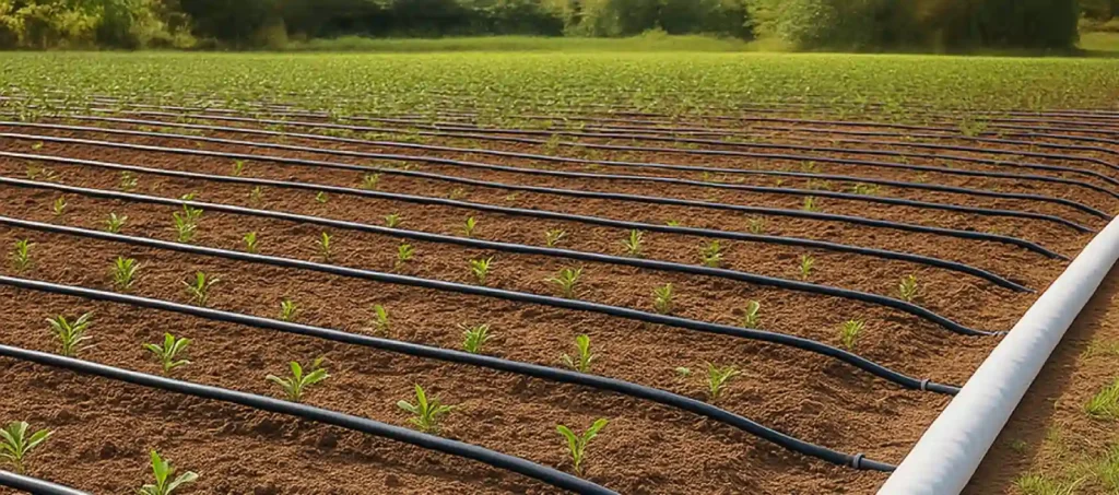Drip Irrigation system with HDPE Lapeta Pipe